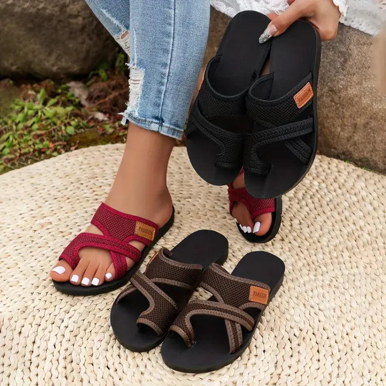 Luxeora Galicia™| Gleitsandalen van Geperforeerd Mesh Luxeora 