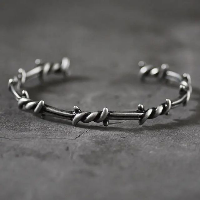 Luxeora Santino™| Armband met veren van sterling zilver en openwerk design My Store 