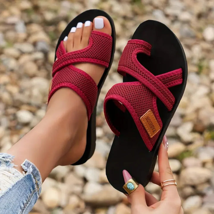 Luxeora Galicia™| Gleitsandalen van Geperforeerd Mesh Luxeora 